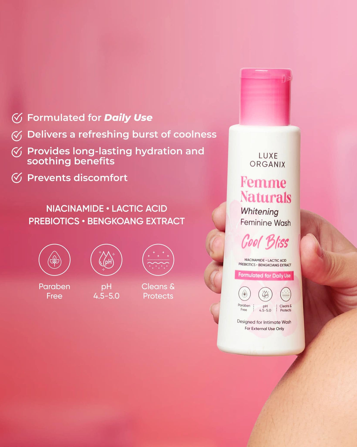 Luxe Organix Femme Naturals Cool Bliss Feminine Wash