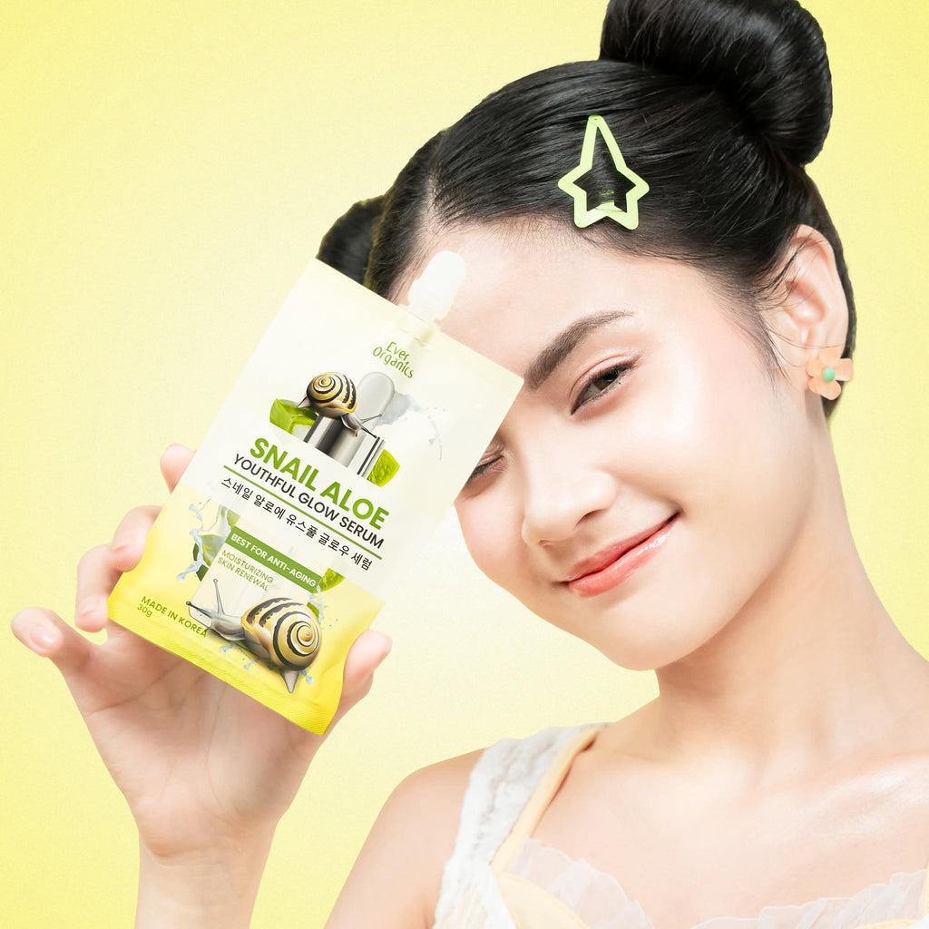 Ever Organics Snail Aloe Youthful Glow Serum 30g