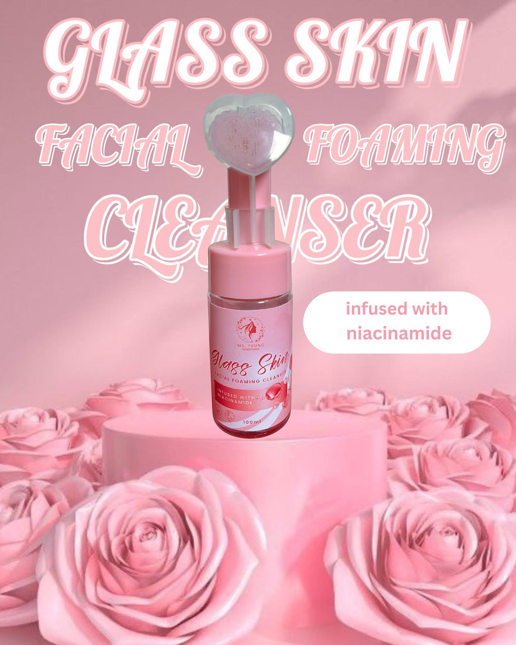 Ms. Tsung Essentials Glass Skin Facial Foaming Cleanser 100ml