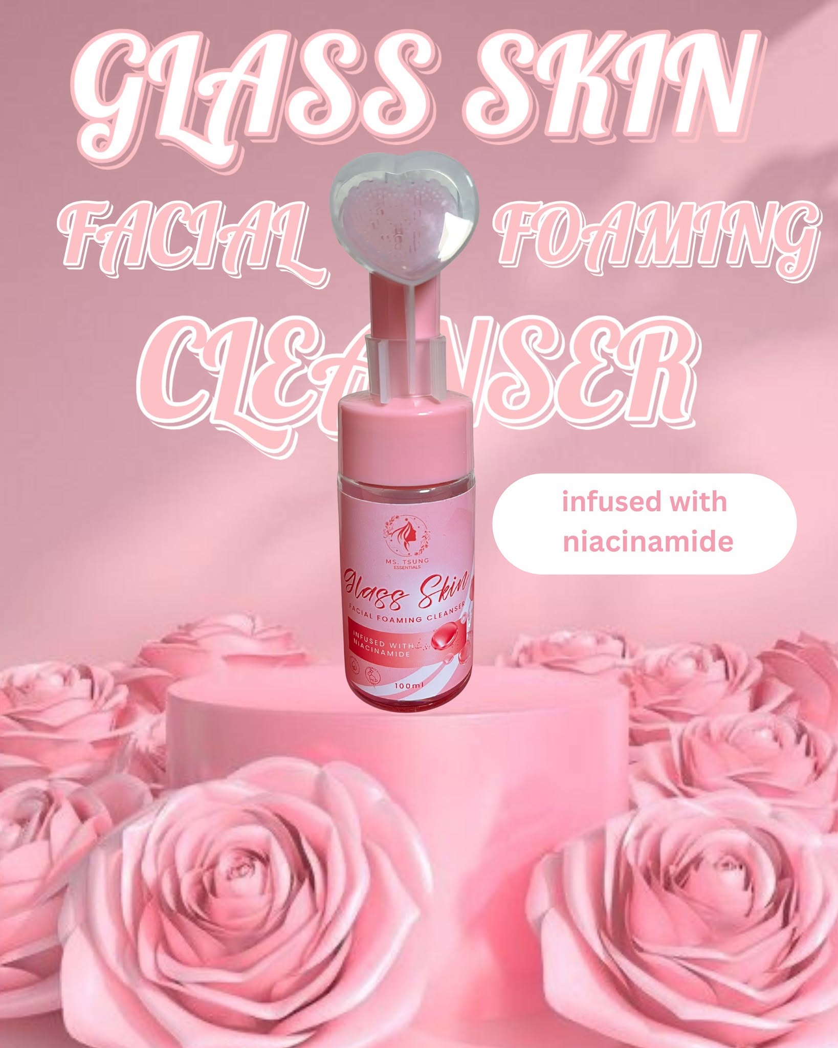 Ms. Tsung Essentials Glass Skin Facial Foaming Cleanser 100ml