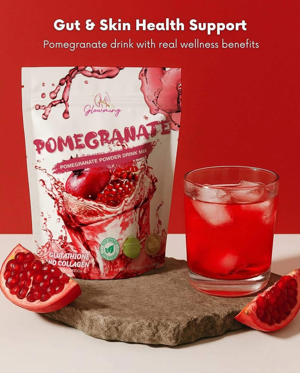Glowming Pomegranate Powder Drink Mix