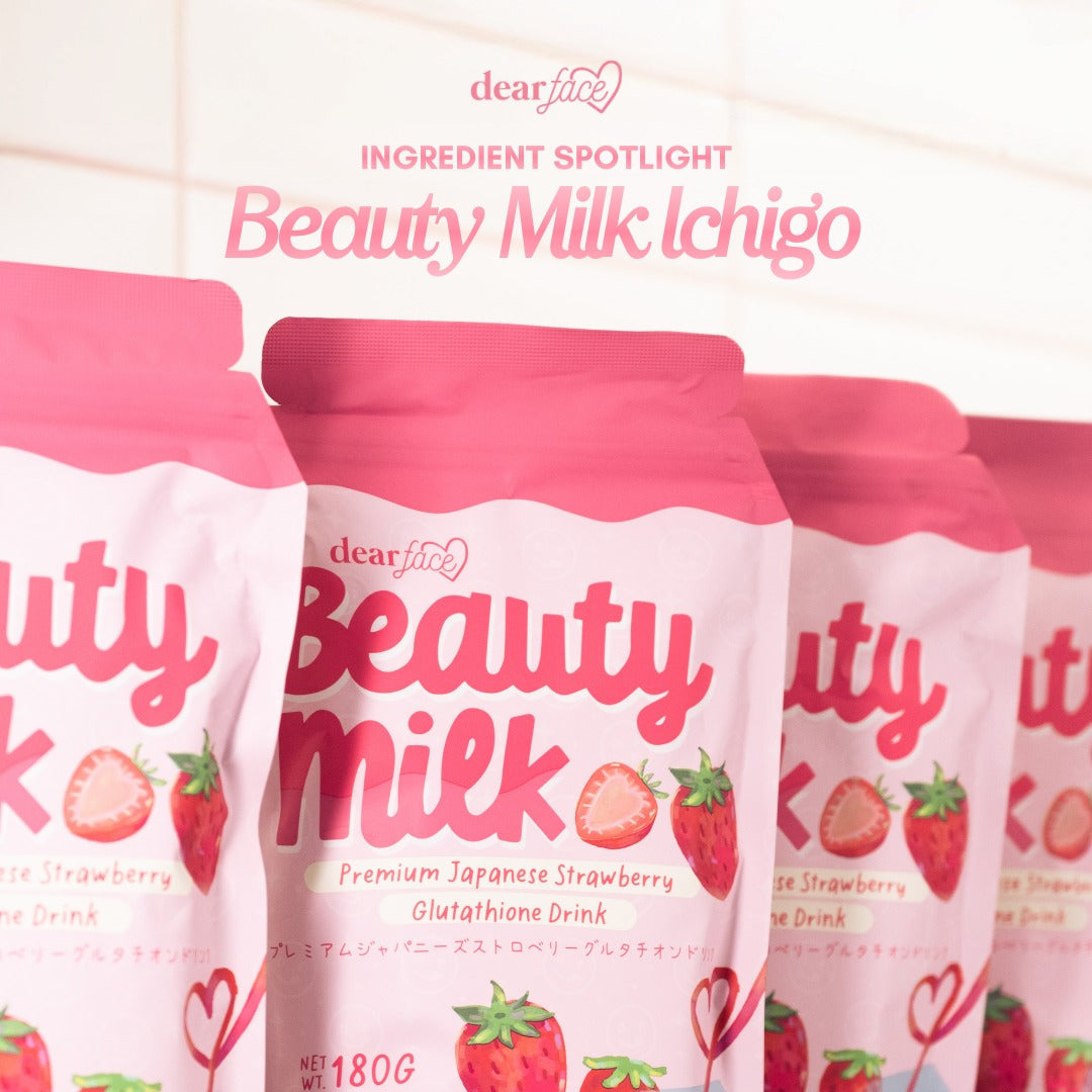 Dear Face Beauty Milk Strawberry Glutathione Drink (10sachets in pack)