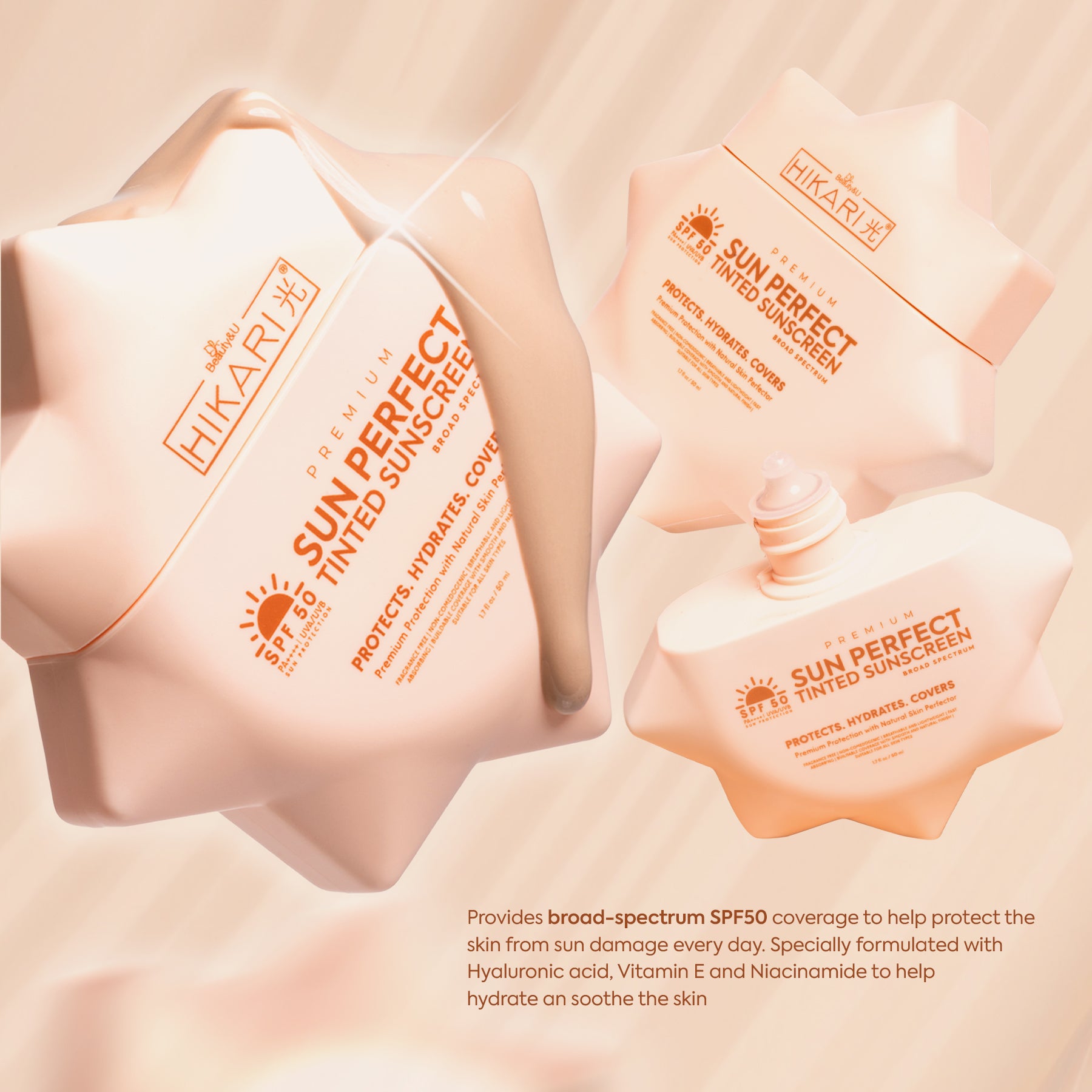 Hikari Sun Perfect Tinted Sunscreen SPF50 PA++++ 50ml NZ – Beauté Box