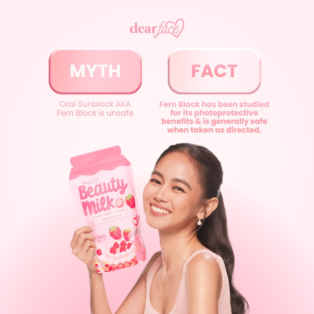 Dear Face Beauty Milk Strawberry Glutathione Drink (10sachets in pack)