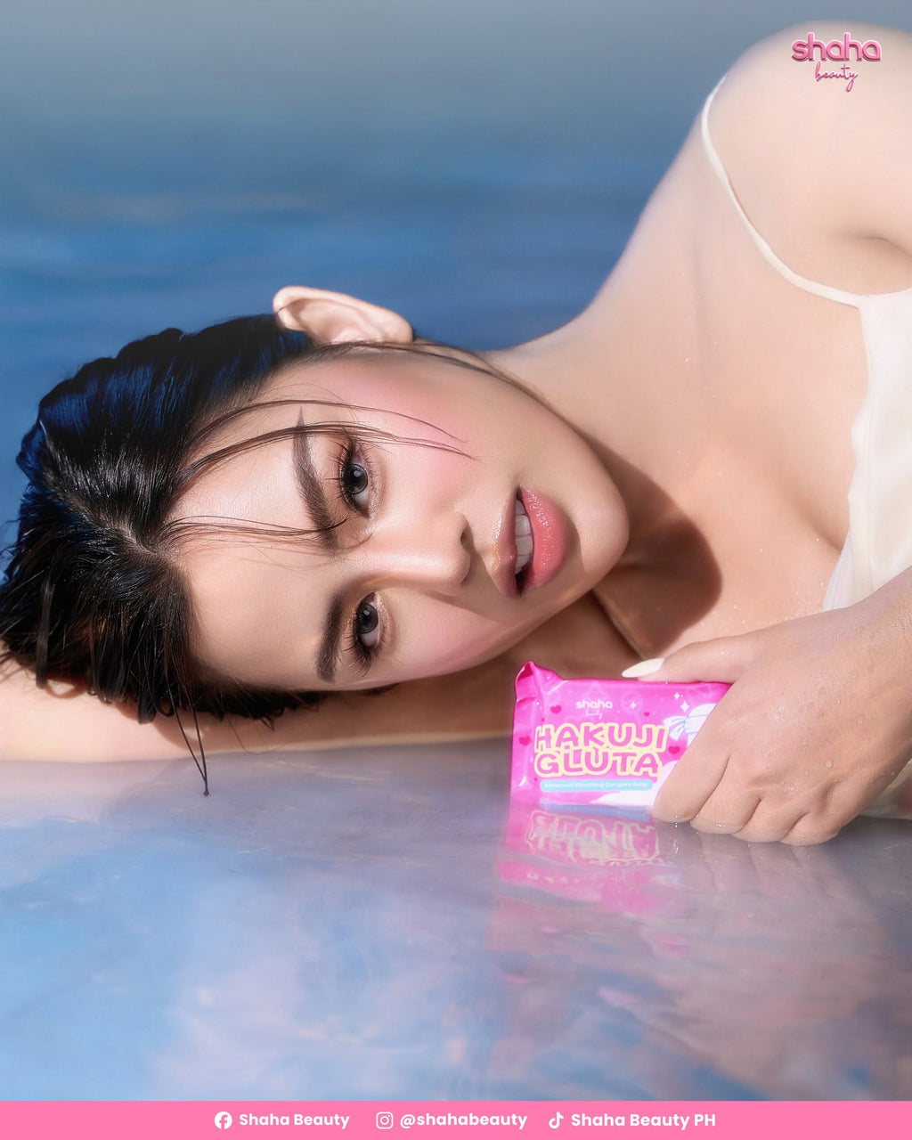 Shaha Beauty Hakuji Gluta Brightening Soap – 3 Bars x 70g