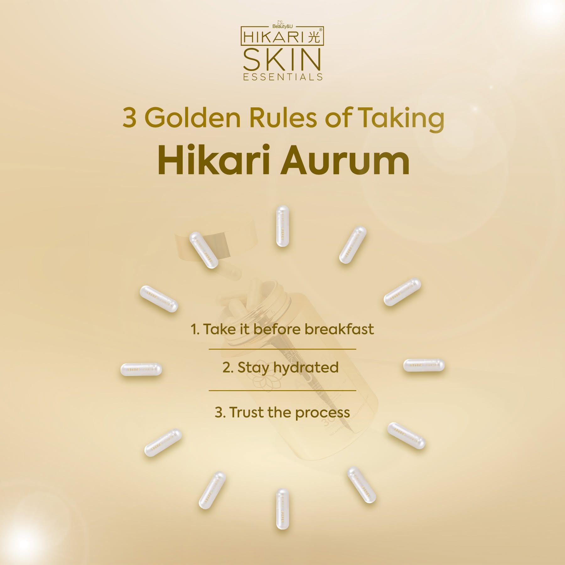 Beauty&U Hikari Skin Essentials Aurum S-Acetyl Glutathione