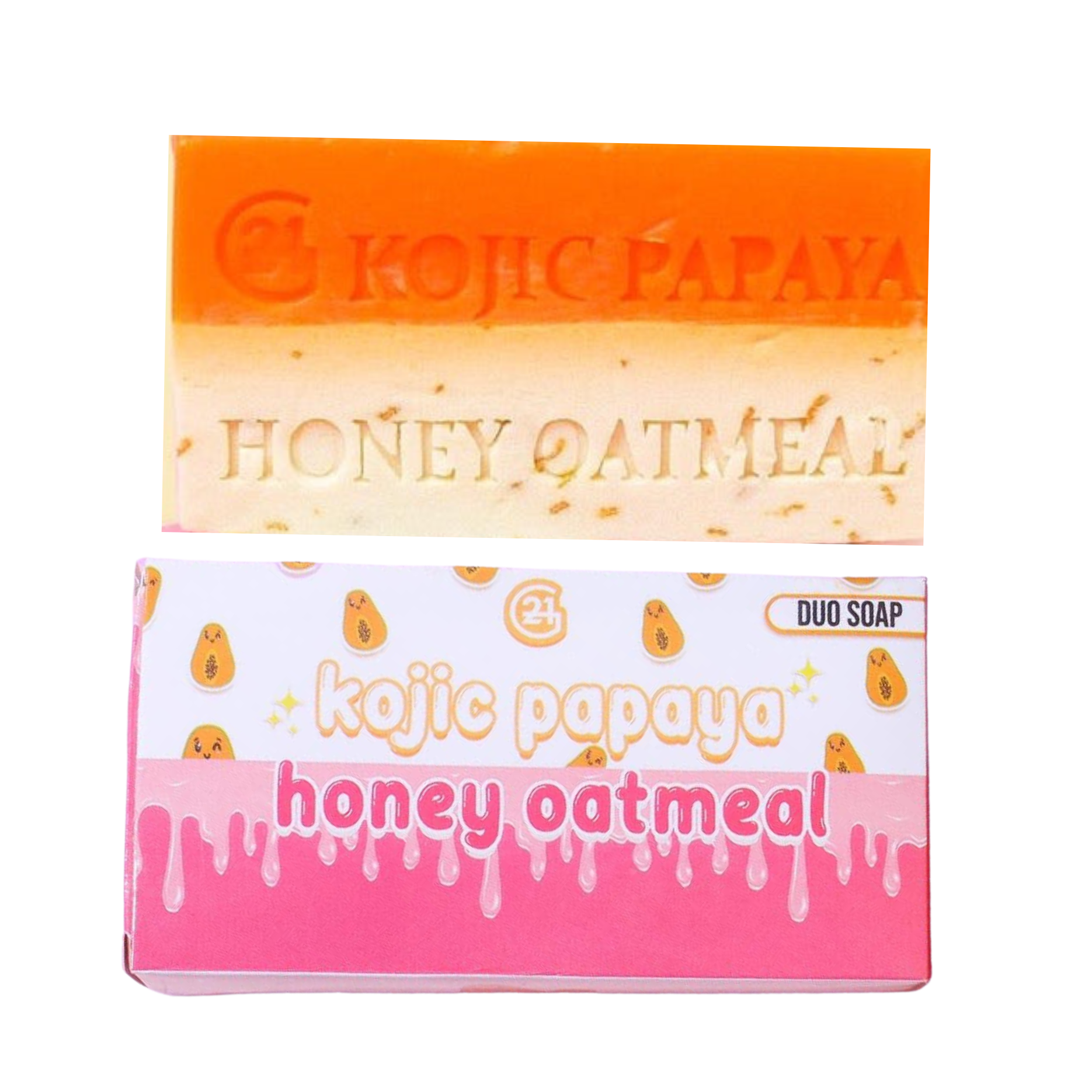 G21 Kojic Papaya Honey Oatmeal Duo Soap 150g