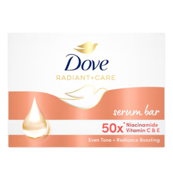 Dove Radiant + Care Serum Bar 50x Niacinamide Vitamin C & E (3 × 90g)