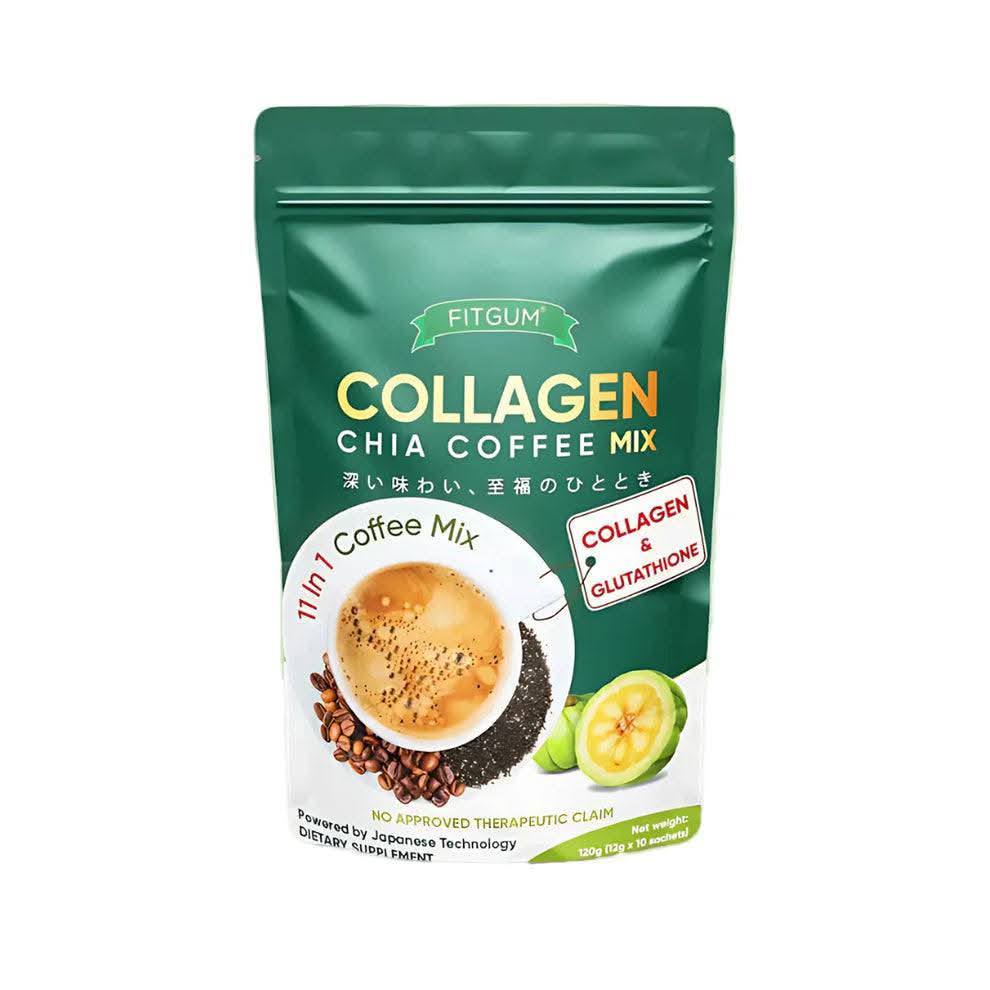 FITGUM Collagen Chia Coffee Mix (20 sachets in pack)