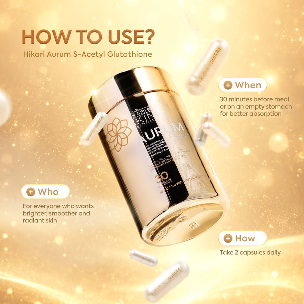 Beauty&U Hikari Skin Essentials Aurum S-Acetyl Glutathione