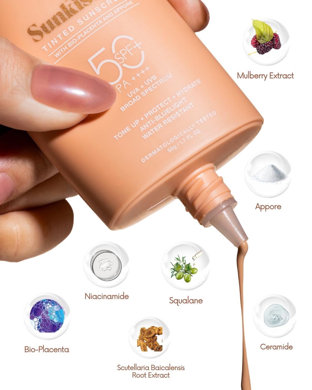 Barefaced Sunkissed Tinted Sunscreen SPF50+ PA++++ – 50g