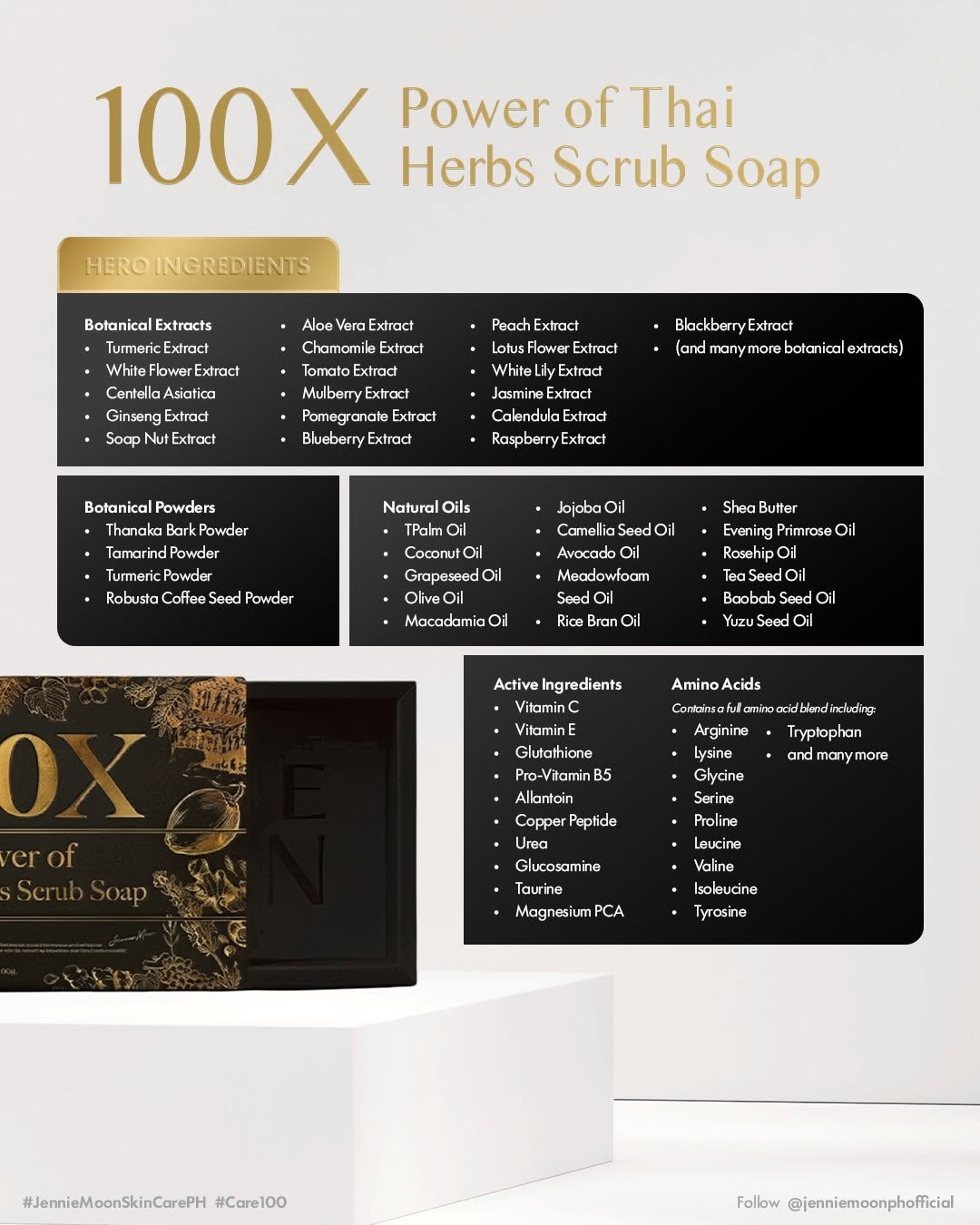 Jennie Moon 100X Power of Thai Herbs Scrub Soap