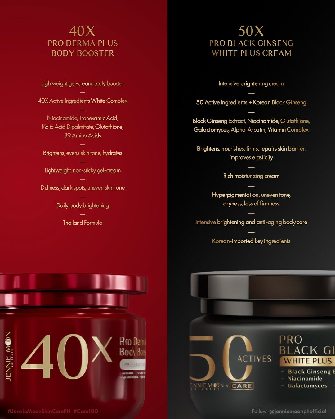 Jennie Moon 50X Pro Black Ginseng White Plus Cream