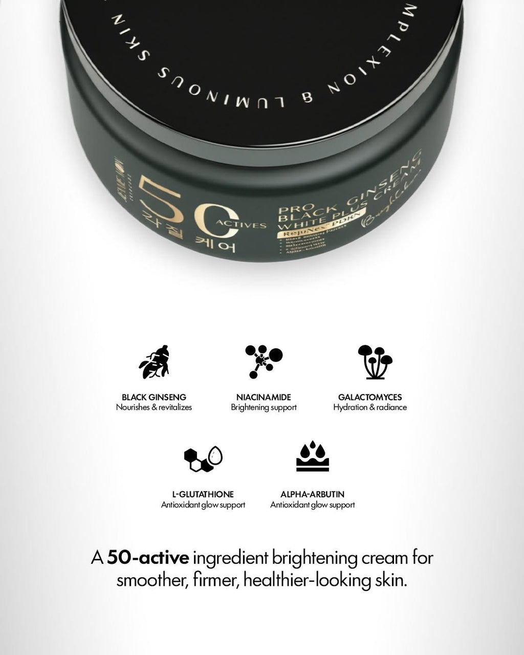 Jennie Moon 50X Pro Black Ginseng White Plus Cream