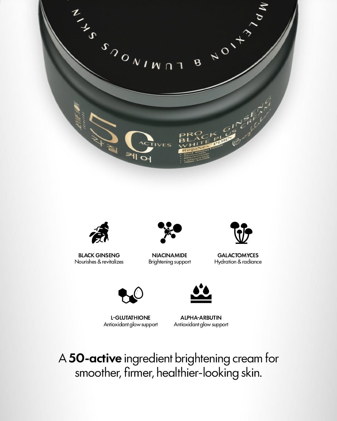 Jennie Moon 50X Pro Black Ginseng White Plus Cream