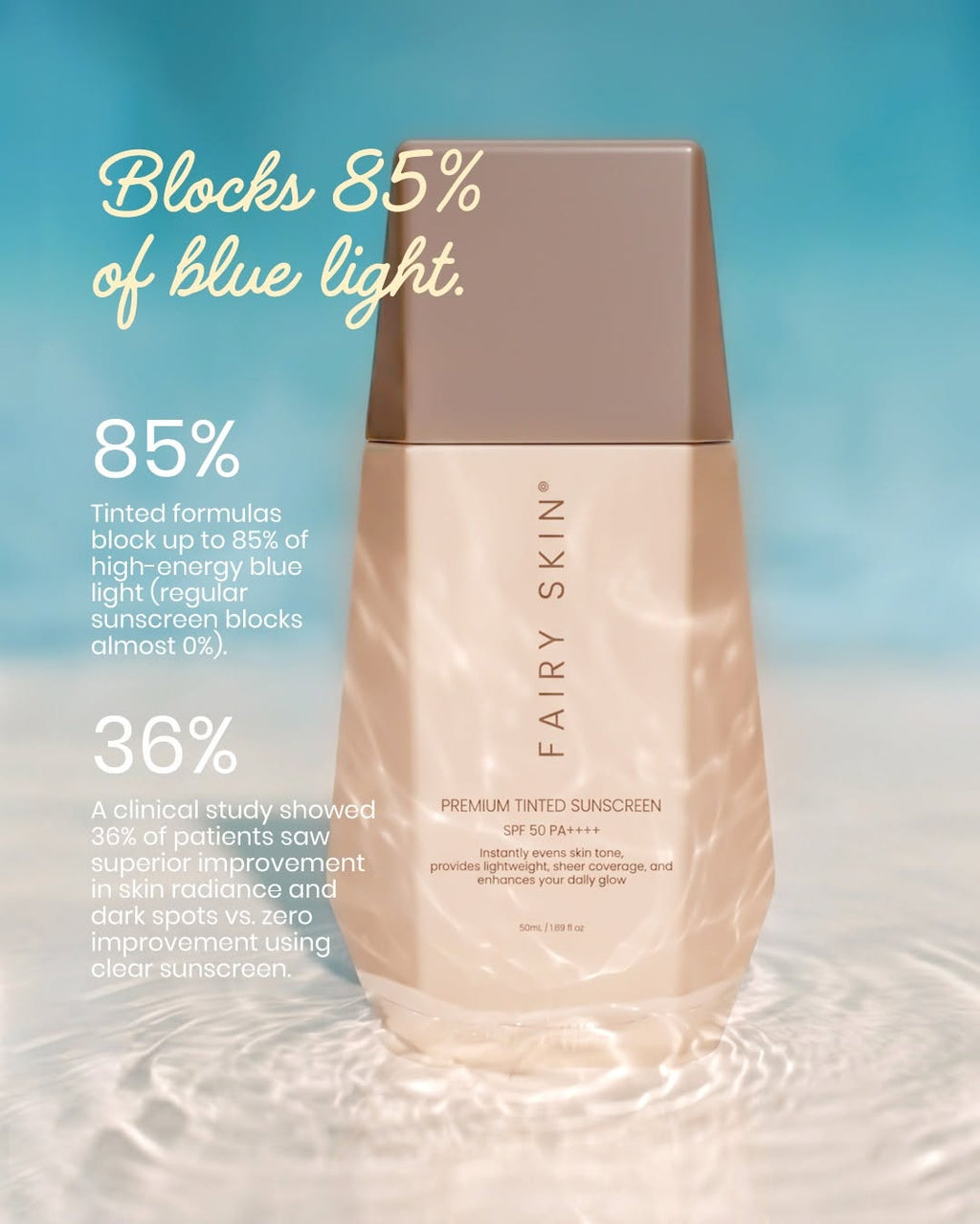 Fairy Skin Premium Tinted Sunscreen SPF50 PA++++ – 50mL