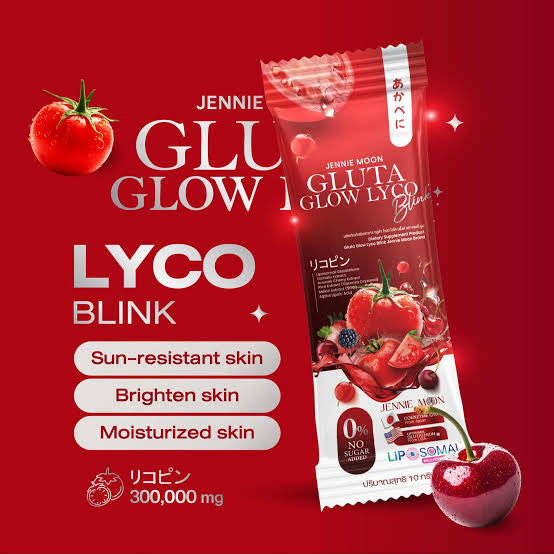 Jennie Moon Gluta Glow Lyco Blink (30 Sachets x 10g)