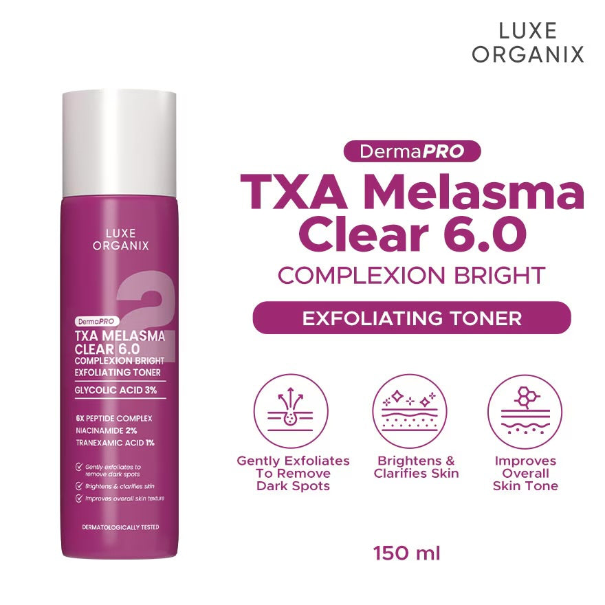 TXA MELASMA CLEAR 6.0 COMPLEXION BRIGHT EXFOLIATING TONER 150ML