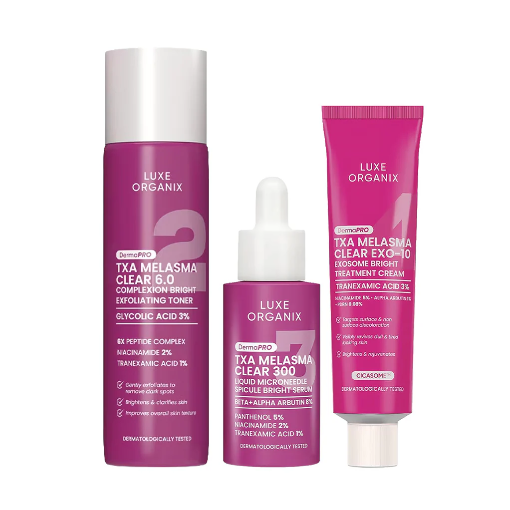 Luxe Organix DermaPRO TXA Melasma Clear Brightening ( Beauté Bundle)