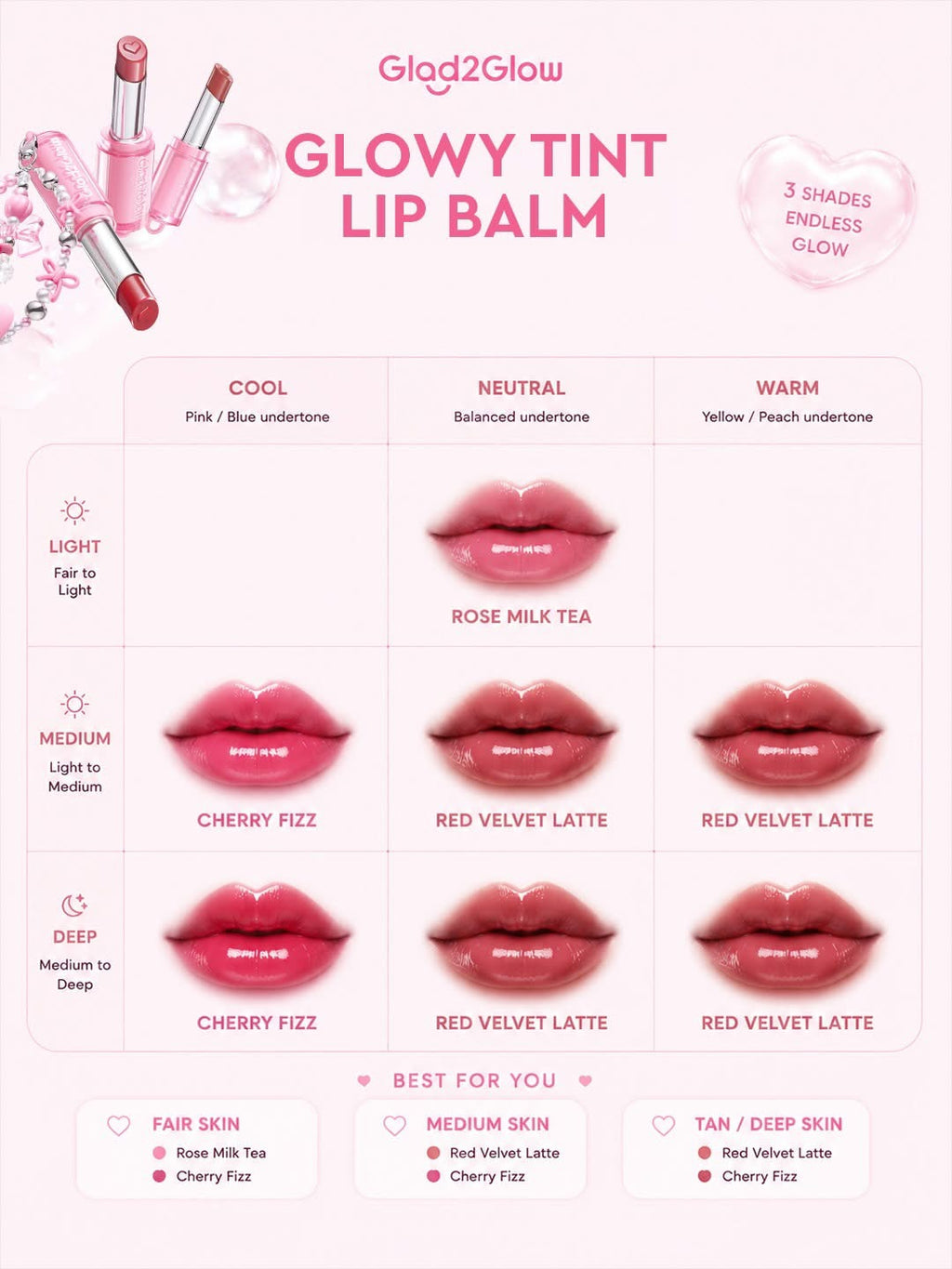 Glad2Glow Glowy Tint Lip Balm