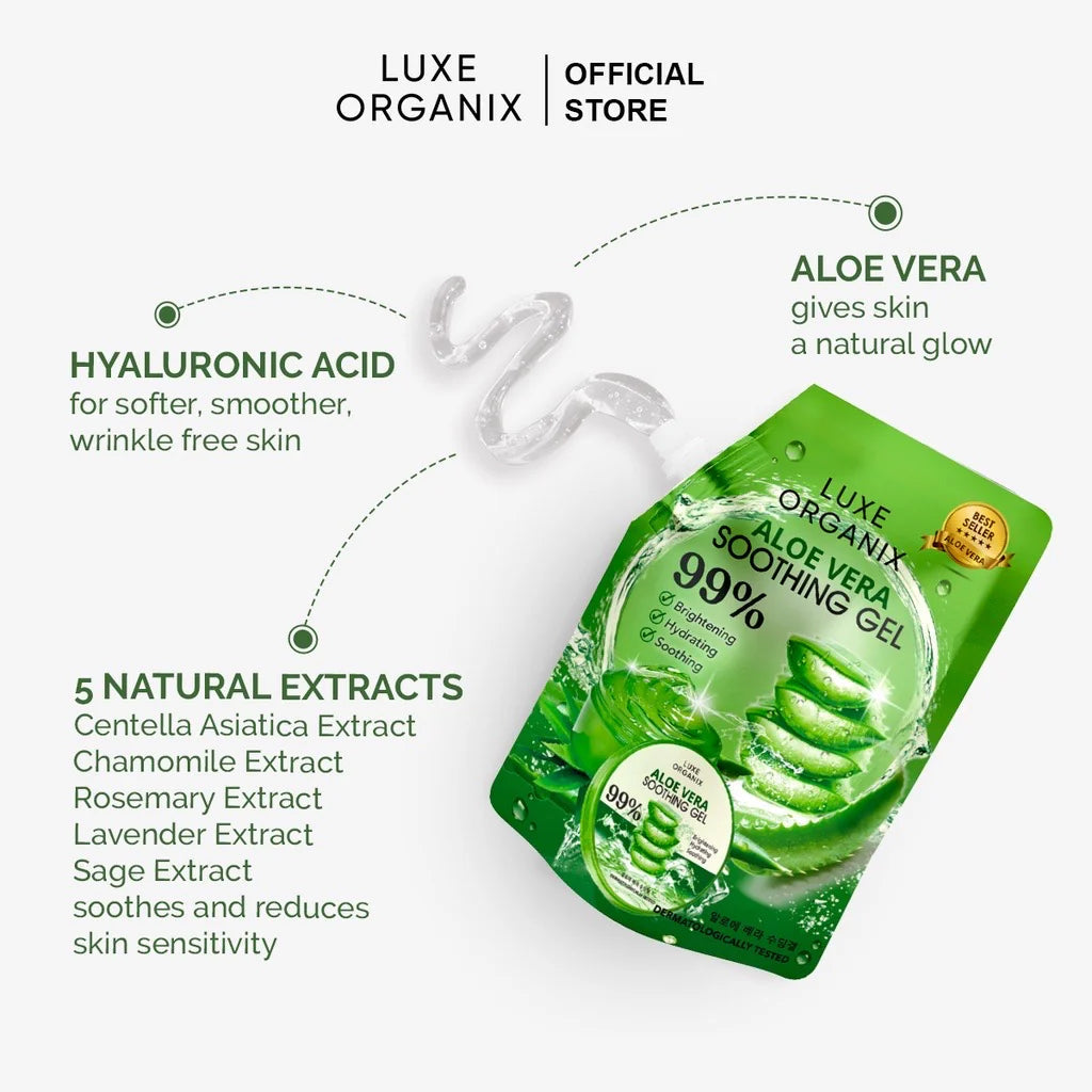 Luxe Organix Aloe Vera Soothing Gel 100ml