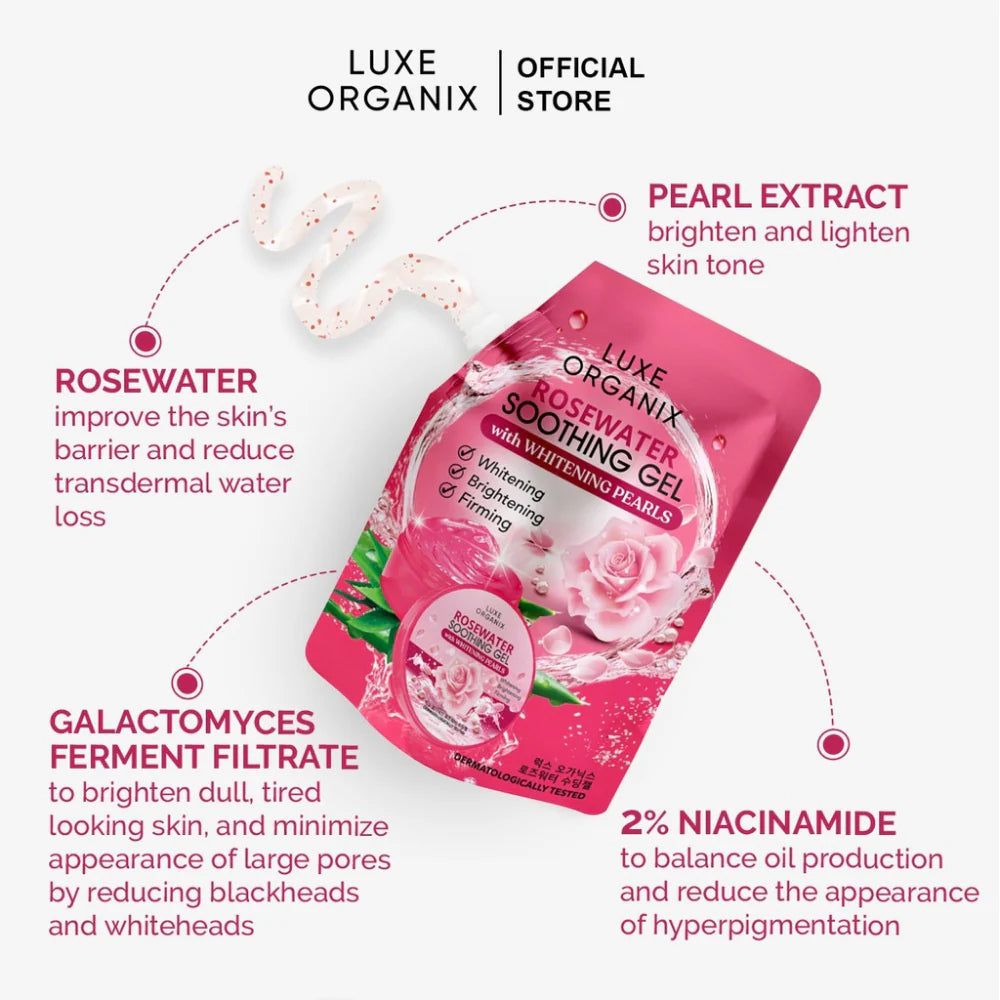 Luxe Organix Rosewater Soothing Gel 100ml