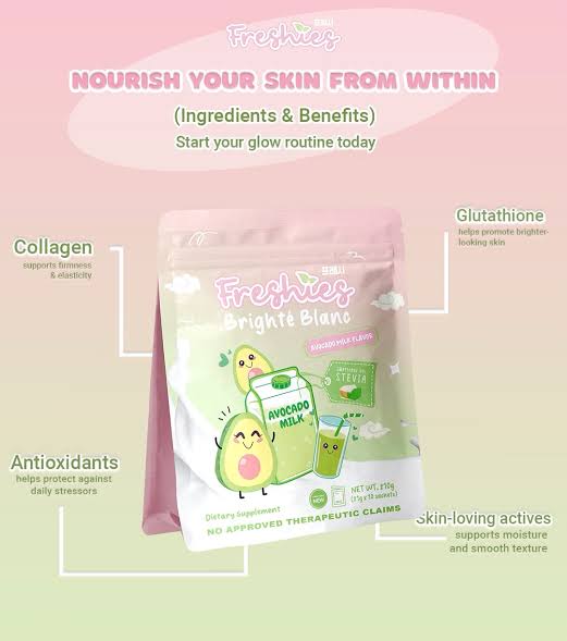 Freshies Brighté Blanc Avocado Milk Flavor (10 Sachets)