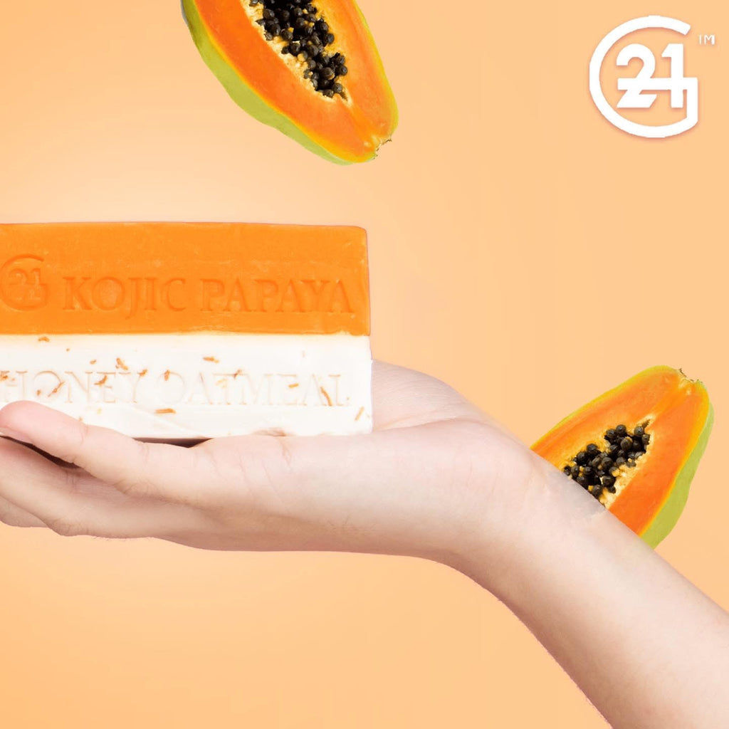 G21 Kojic Papaya Honey Oatmeal Duo Soap 150g