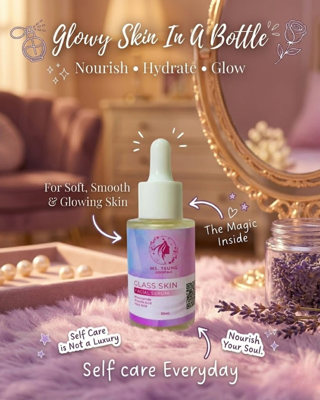 MS. TSUNG ESSENTIALS Glass Skin Facial Serum 30ml
