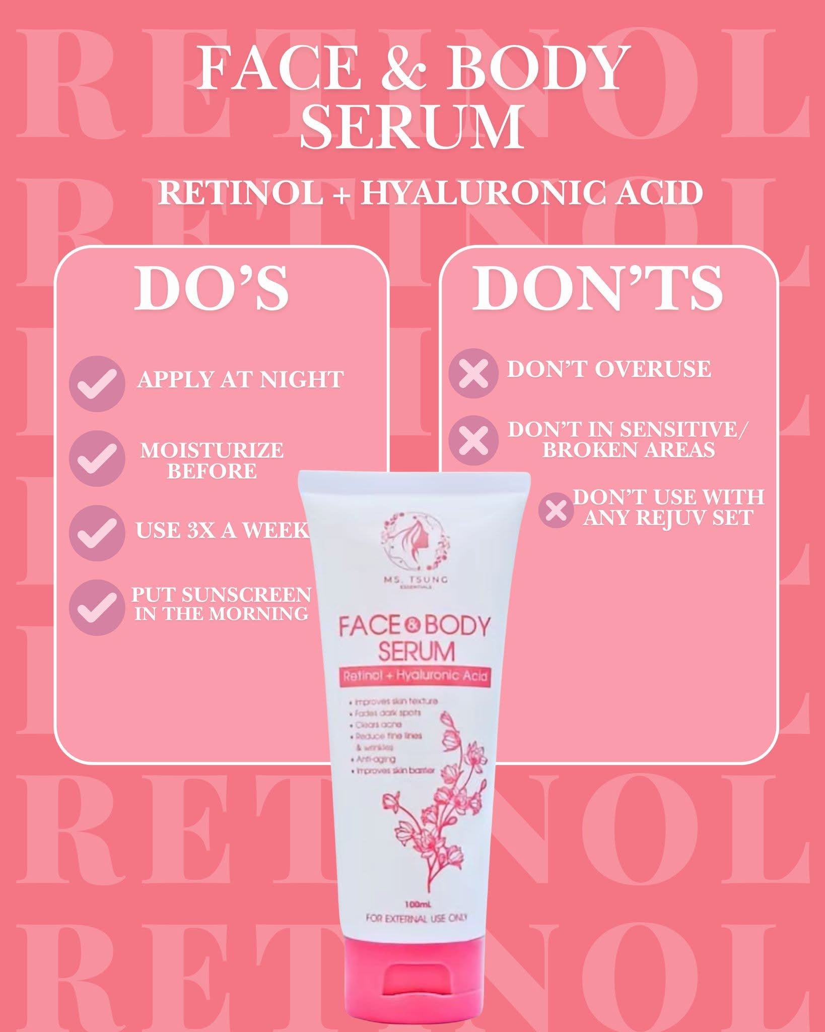 MS. TSUNG ESSENTIALS Face & Body Serum