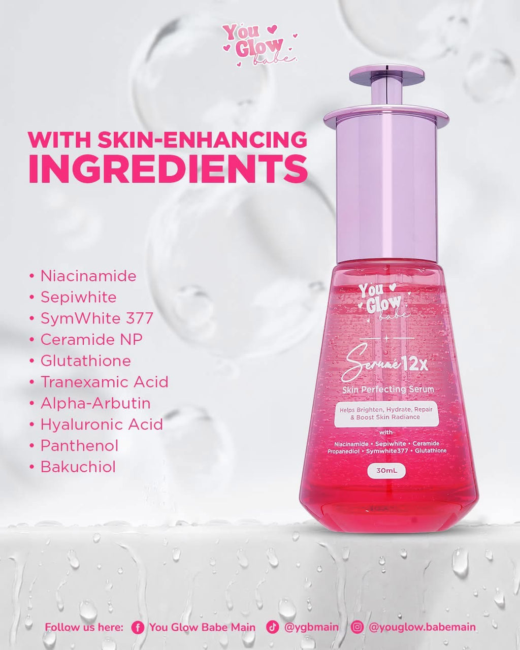 YOU GLOW BABE Serume 12X Skin Perfecting Serum 30ml