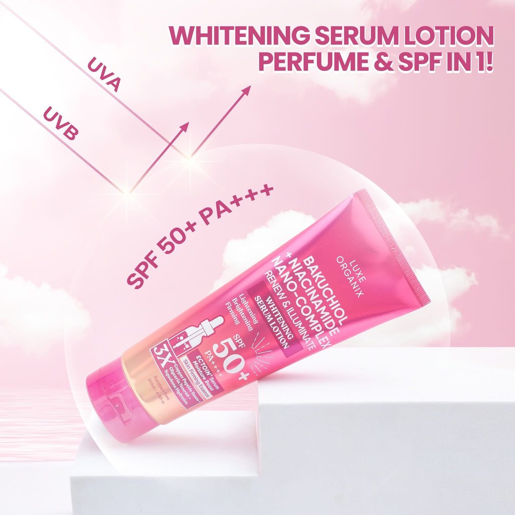 Luxe Organix Bakuchiol + Niacinamide Nano-Complex Serum Lotion SPF 50 200ml
