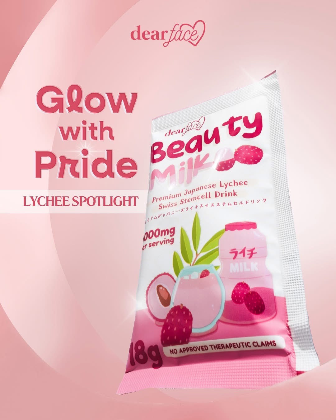 Dear Face Beauty Milk Lychee Swiss Stemcell Drink