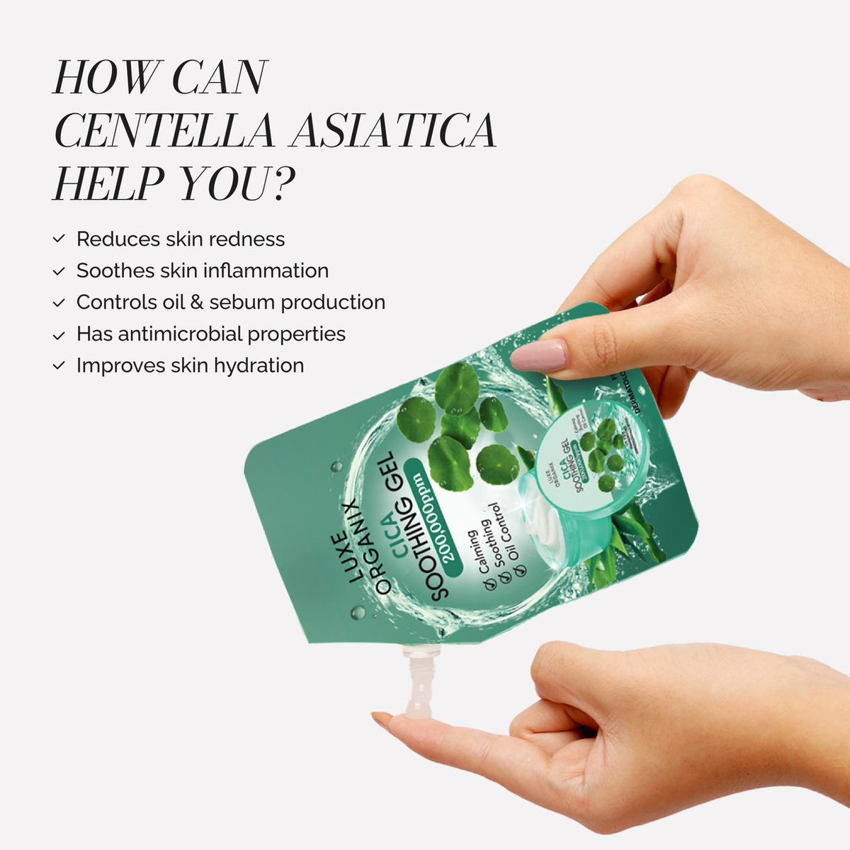 Luxe Organix Cica Soothing Gel 100ml