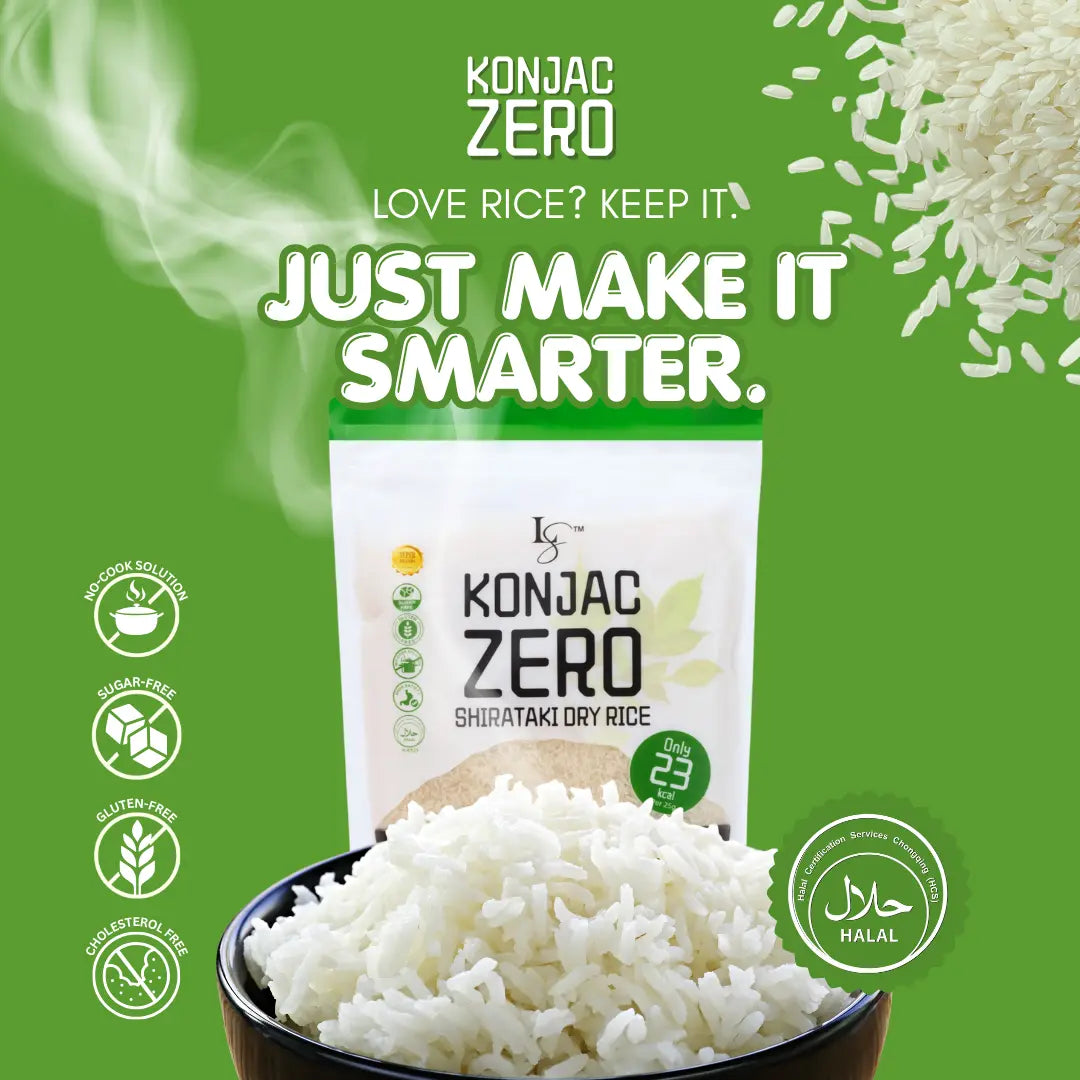 Luxe Slim Konjac Zero Shirataki Rice 500g