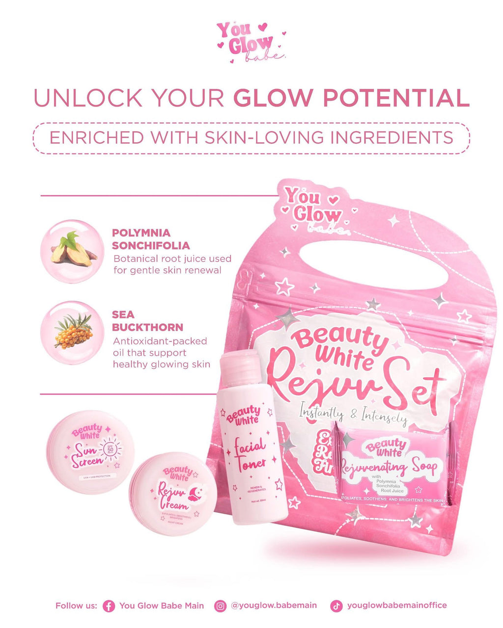 You Glow Babe Beauty White Rejuvenating Set