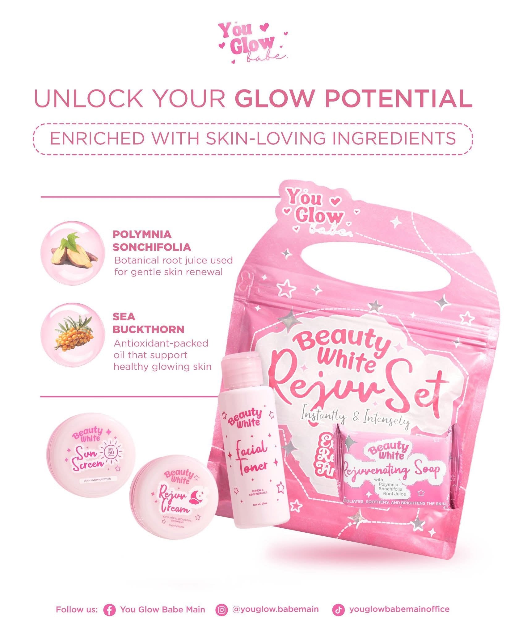 You Glow Babe Beauty White Rejuvenating Set