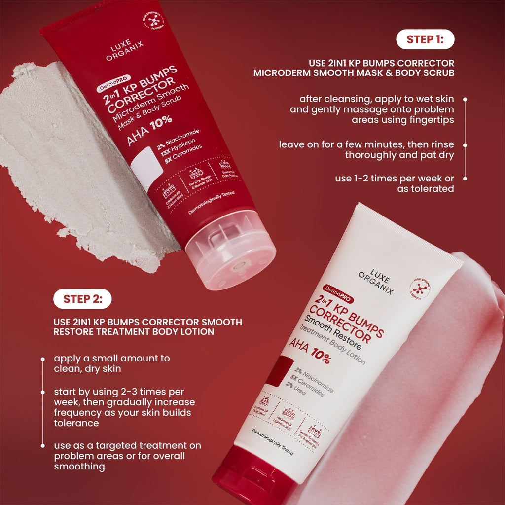 Luxe Organix 2in1 KP Bumps Corrector Mask & Body Scrub 200ml