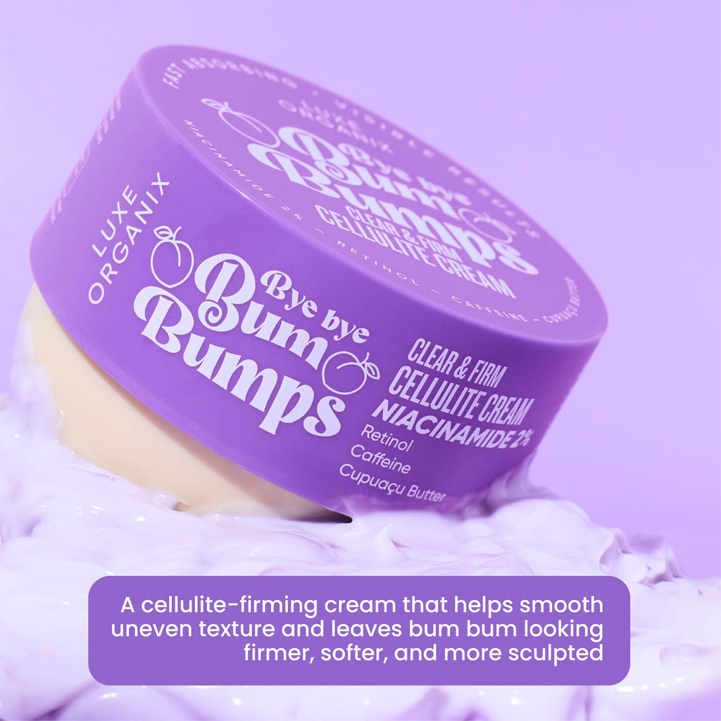 LUXE ORGANIX Bye Bye Bum Bumps Clear & Firm Cellulite Cream 230g