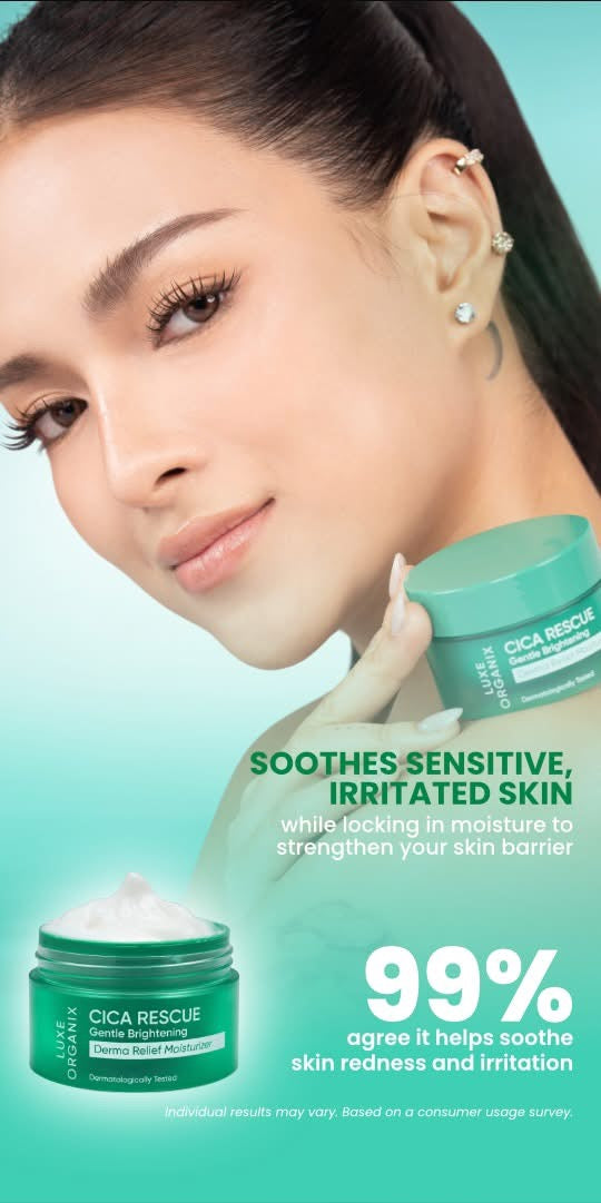 LUXE ORGANIX Cica Rescue Gentle Brightening Derma Relief Moisturizer 50g