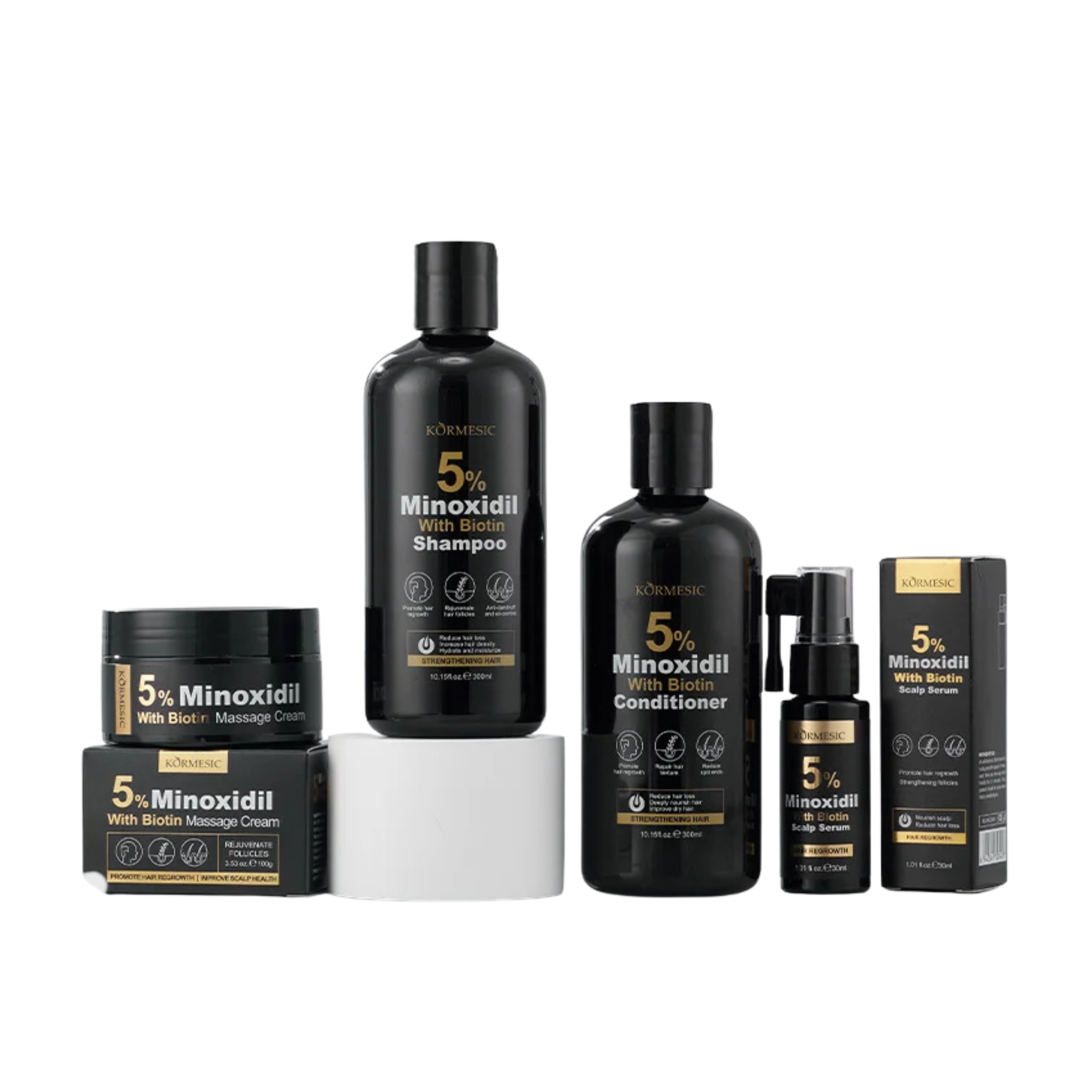 KORMESIC Hair Care Bundle with Biotin