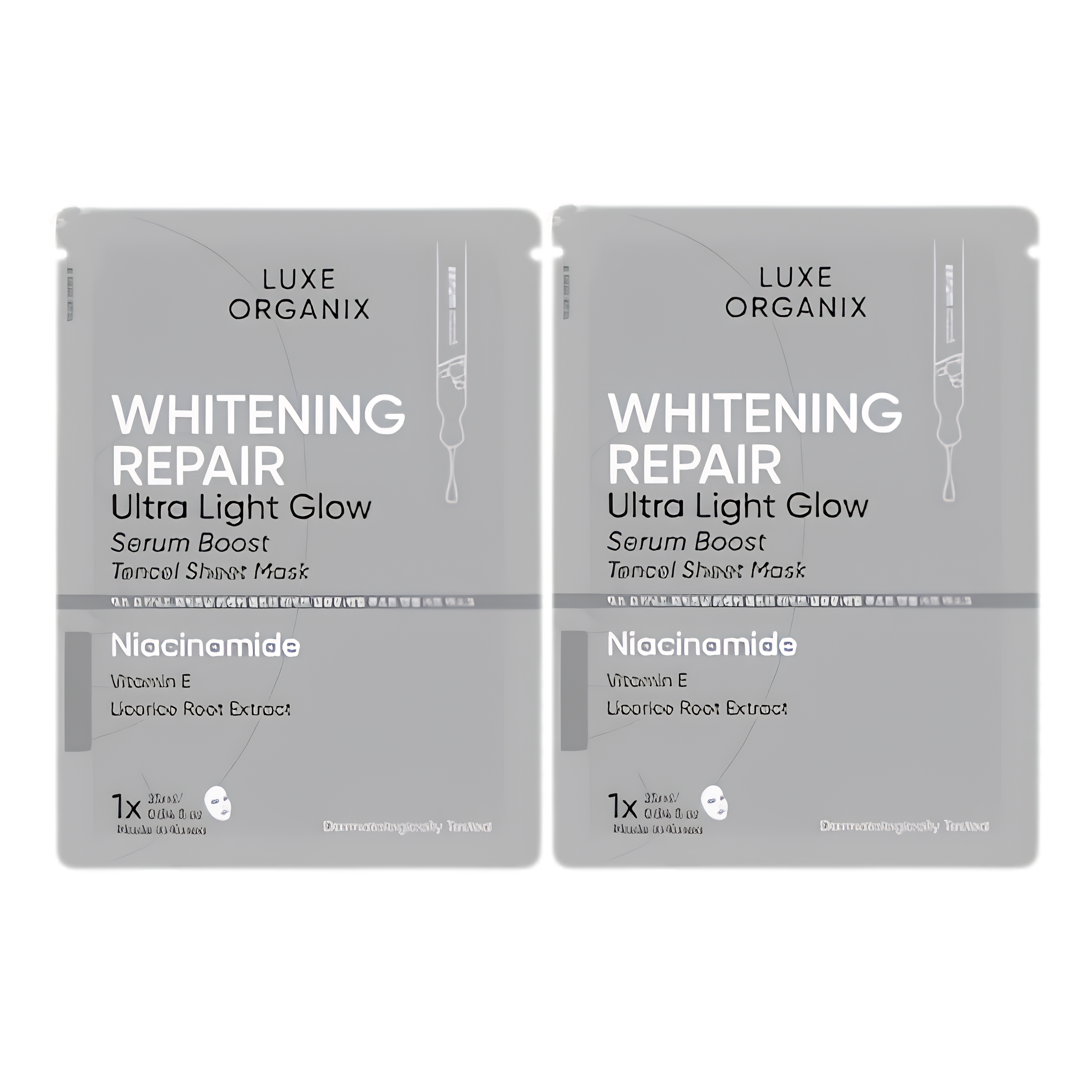 LUXE ORGANIX Whitening Repair Serum Boost Sheet Mask (2pcs)