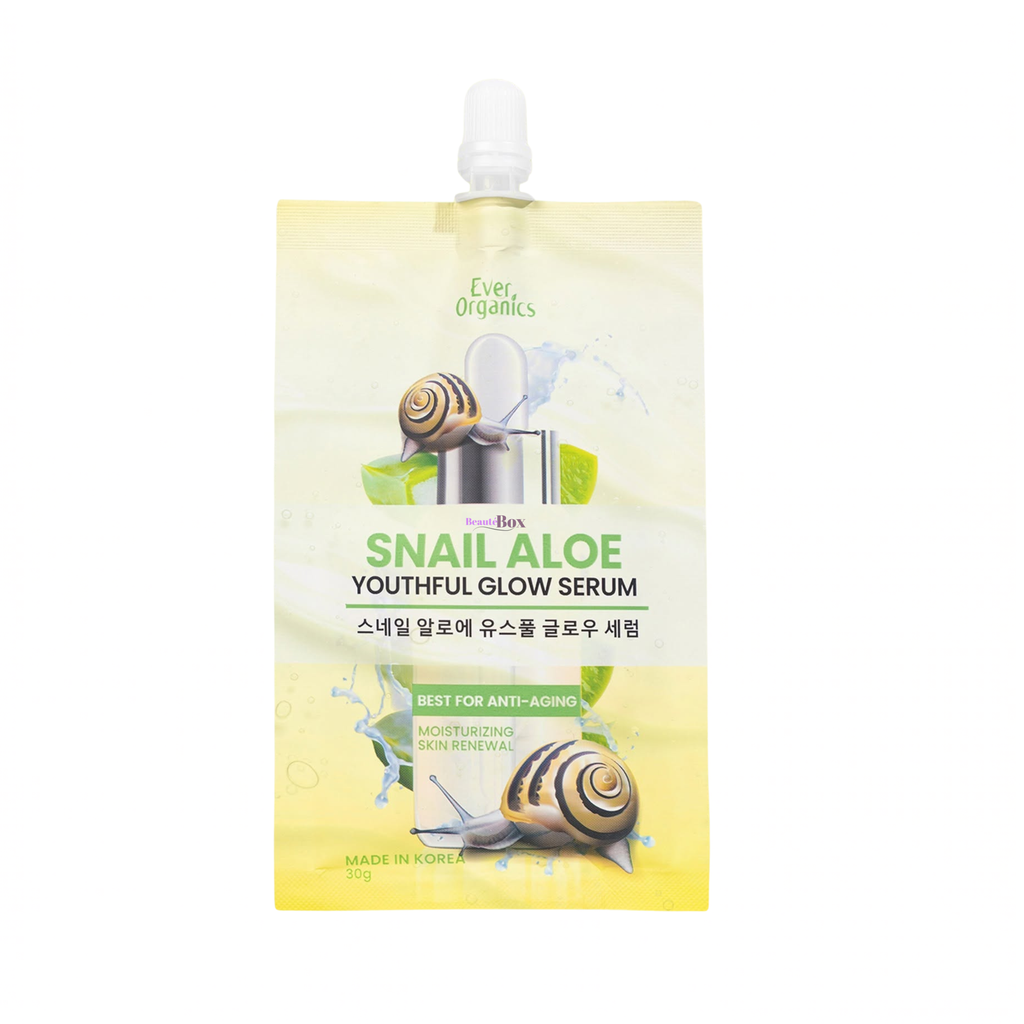 Ever Organics Snail Aloe Youthful Glow Serum 30g