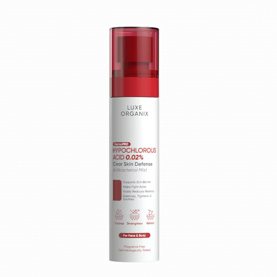 LUXE ORGANIX Hypochlorous Acid 0.02% Clear Skin Defense Antibacterial Mist 100ml
