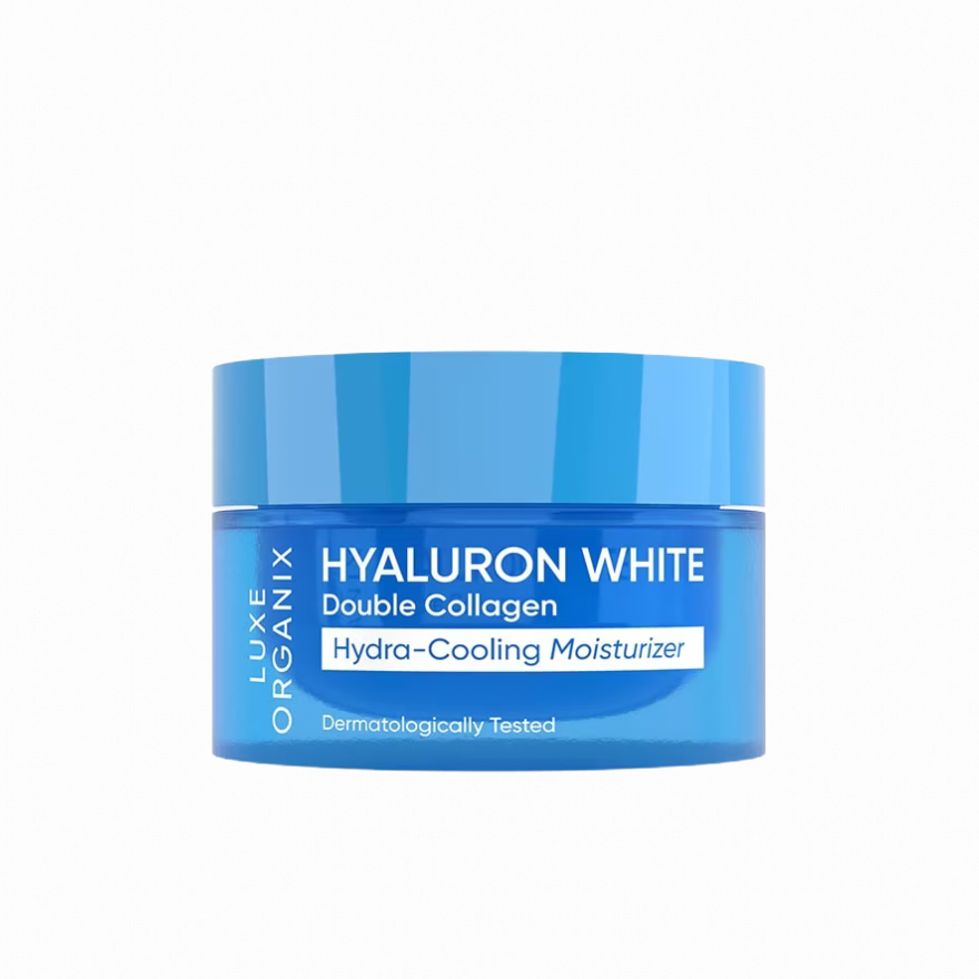 LUXE ORGANIX Hyaluron White Double Collagen Hydra-Cooling Moisturizer 50g