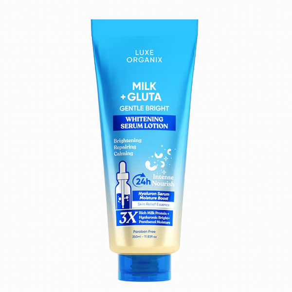 LUXE ORGANIX Milk + Gluta Whitening Serum Lotion 350ml