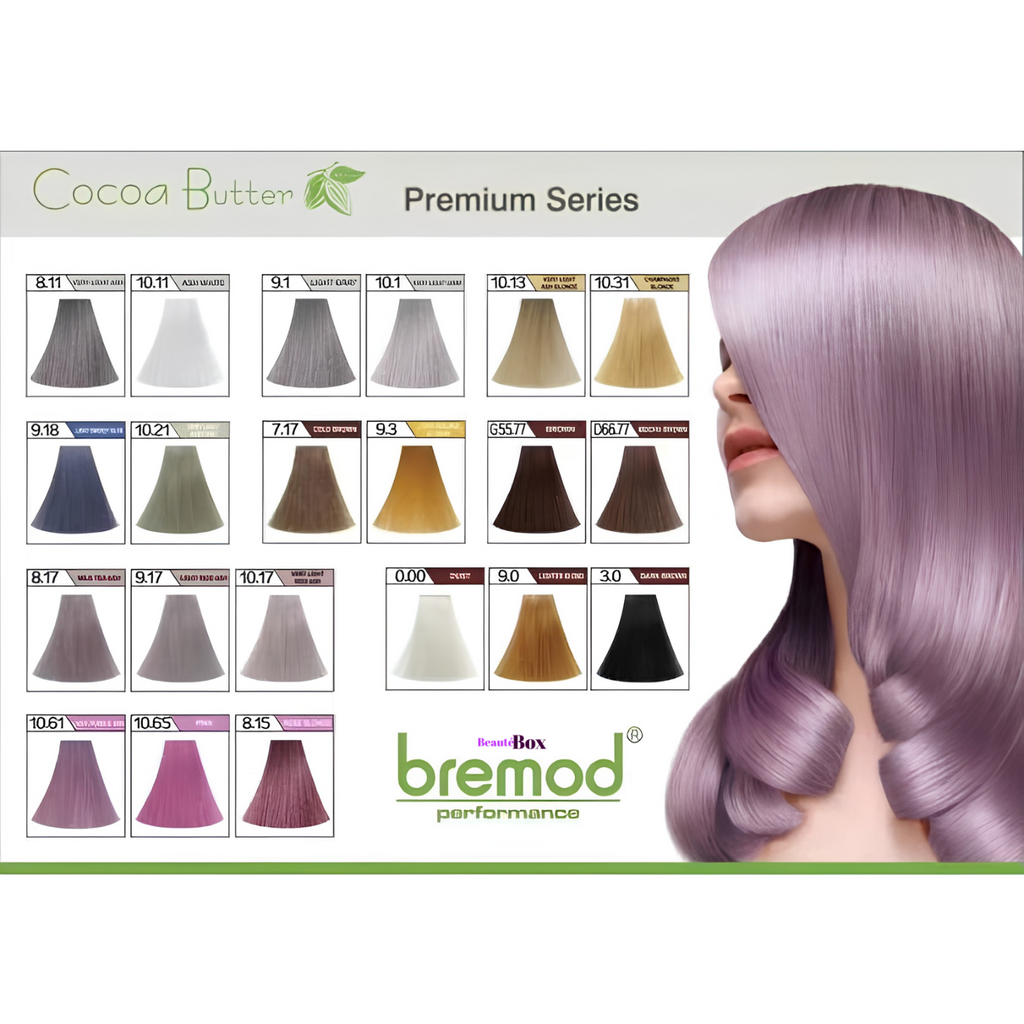Bremod Premium Series Cocoa Butter Hair Color 100 ml (OXIDANT INCLUDED)