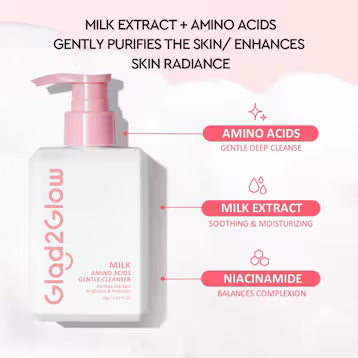 GLAD2GLOW Milk Amino Acids Brightening Cleanser 80g