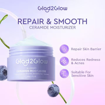 GLAD2GLOW Blueberry Ceramide Barrier Repair Moisturizer