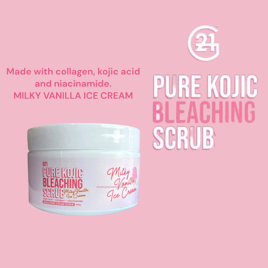 G21 Pure Kojic Brightening Body Scrub – Milky Vanilla Ice Cream